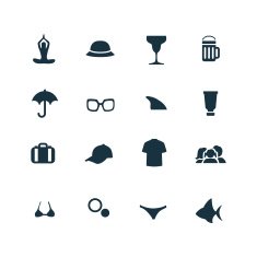 Beach Icons Set N5