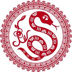 chinese paper cut out snake for spring festival N4