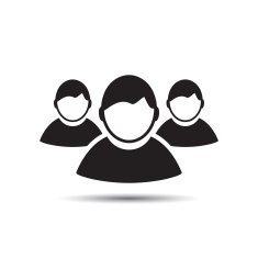 Group of people sign icon Social icons N2
