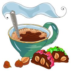 Sweet cake and coffe N2
