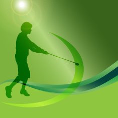 Vector silhouettes of golf N47