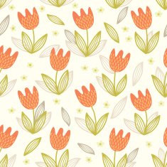 Seamless pattern with tulips N20
