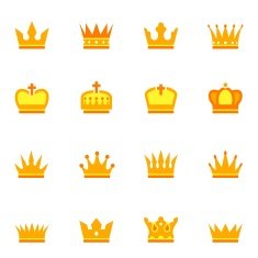 Color crown icons
