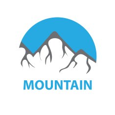 Mountains vector logo N2