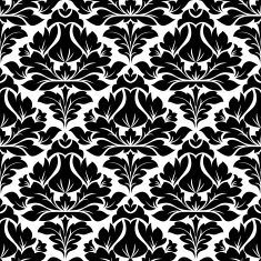 Classic damask seamless floral pattern