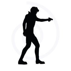 man with a gun N45
