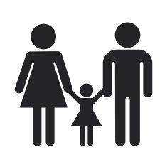 family icon over white background N2