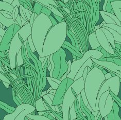 Seamless Pattern with floral ornament N243