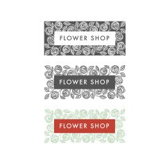Flower shop florist labels