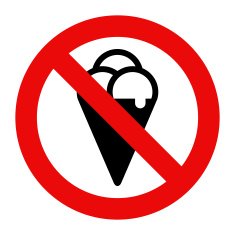 No Eating Sign N2