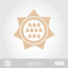 Sunflower vector icon