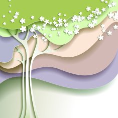 Abstract spring tree N9