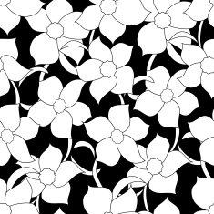 flower seamless black01 N2