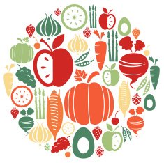 Fruit and Vegetable Icon Set N2
