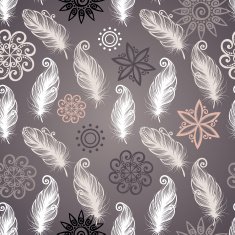 Seamless pattern with feathers N51
