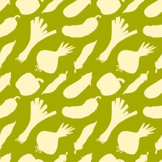 Seamless pattern with silhouettes vegetables N14