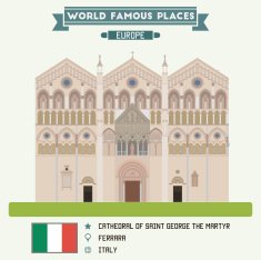 Cathedral of Saint George the Martyr Ferrara Italy