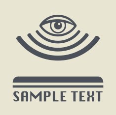 Surveillance icon or sign