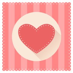 Red heart for Valentine's Day N2