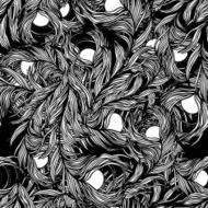seamless pattern of feathers bird N3