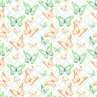 Colorful Butterflies Seamless Pattern N2
