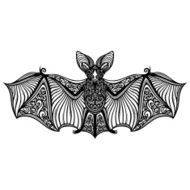 Vector Decorative Bat