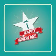 ImprimirHappy fathers day card star vintage