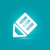 Pen icon with stripped background
