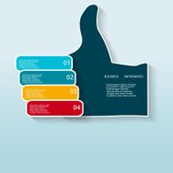 Thumb up for business template
