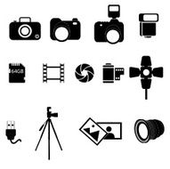 Photography icon set