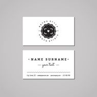 Photo studio business card design concept Logo with heart N2