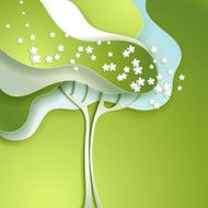 Abstract spring tree N10