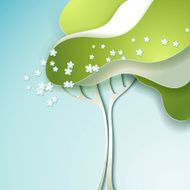 Abstract spring tree N11