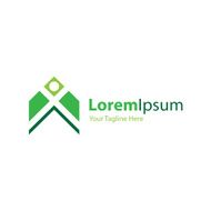 Green progress arrow icon simple elements logo