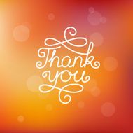 Vector hand-lettering thank you