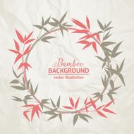 Bamboo circle frame