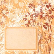 Background flowers and frame N7