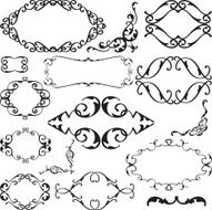 Fine baroque art ornate set