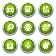 Green ecology buttons N2