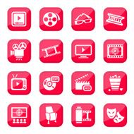 cinema icon set