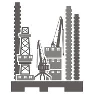 Construction Site Vector Illustration