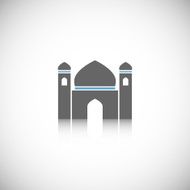 Mosque icon isolated