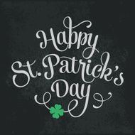 Typographic Saint Patrick&#039;s Day Greeting Card N5