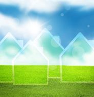 Sunny weather sky design graphic N9