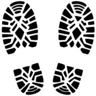 man&#039;s foot prints