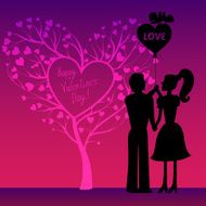 Greating Valentines card with couple N2