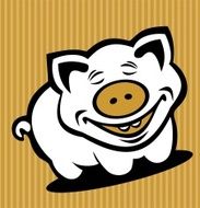 Cartoon Pig N90