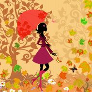 beautiful woman with umbrella N3