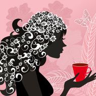 Girl with the tea