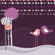 Flowery design greeting card